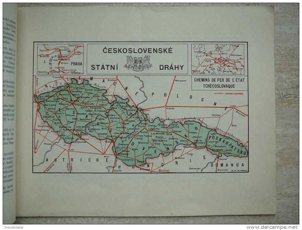 Krasy Ceskoslovenské Republiky. Ceskoslovenské Statni Drahy. Chemins De Fer De L'État Tchécoslovaque. Vue Prises. Bon! - Livres & Catalogues