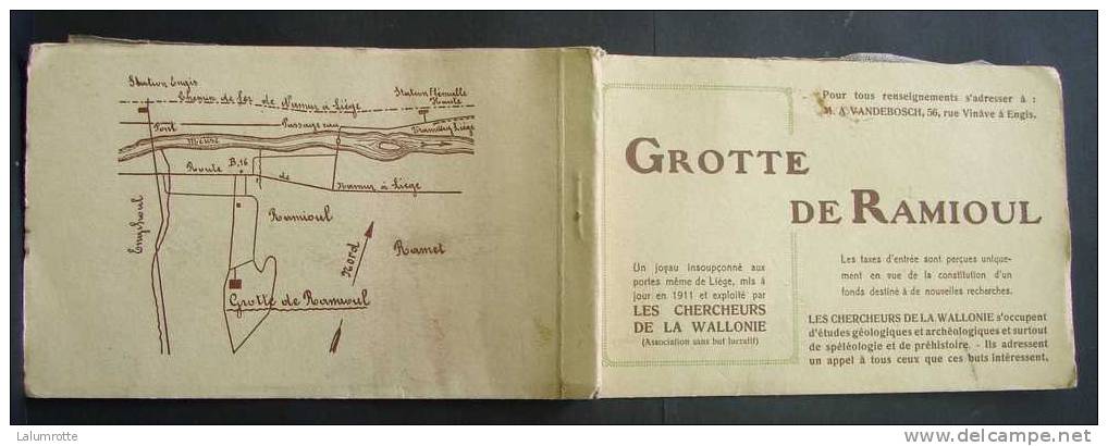 Grotte De Ramioul. A1. Reste D'un Carnet Avec Une Seule Carte.. La Sortie - Flémalle