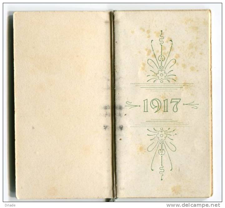 CALENDARIO FORMATO PICCOLO FIRENZE ANNO 1917 - Kleinformat : 1901-20