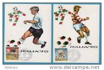 290 JUGO9SLAVIJA JUGOSLAWIEN JUGOSLAVIA ITALIA CALCIO FOOTBALL 1990 CART-MAXIMUM OFFERTA LIMITATA - Maximum Cards