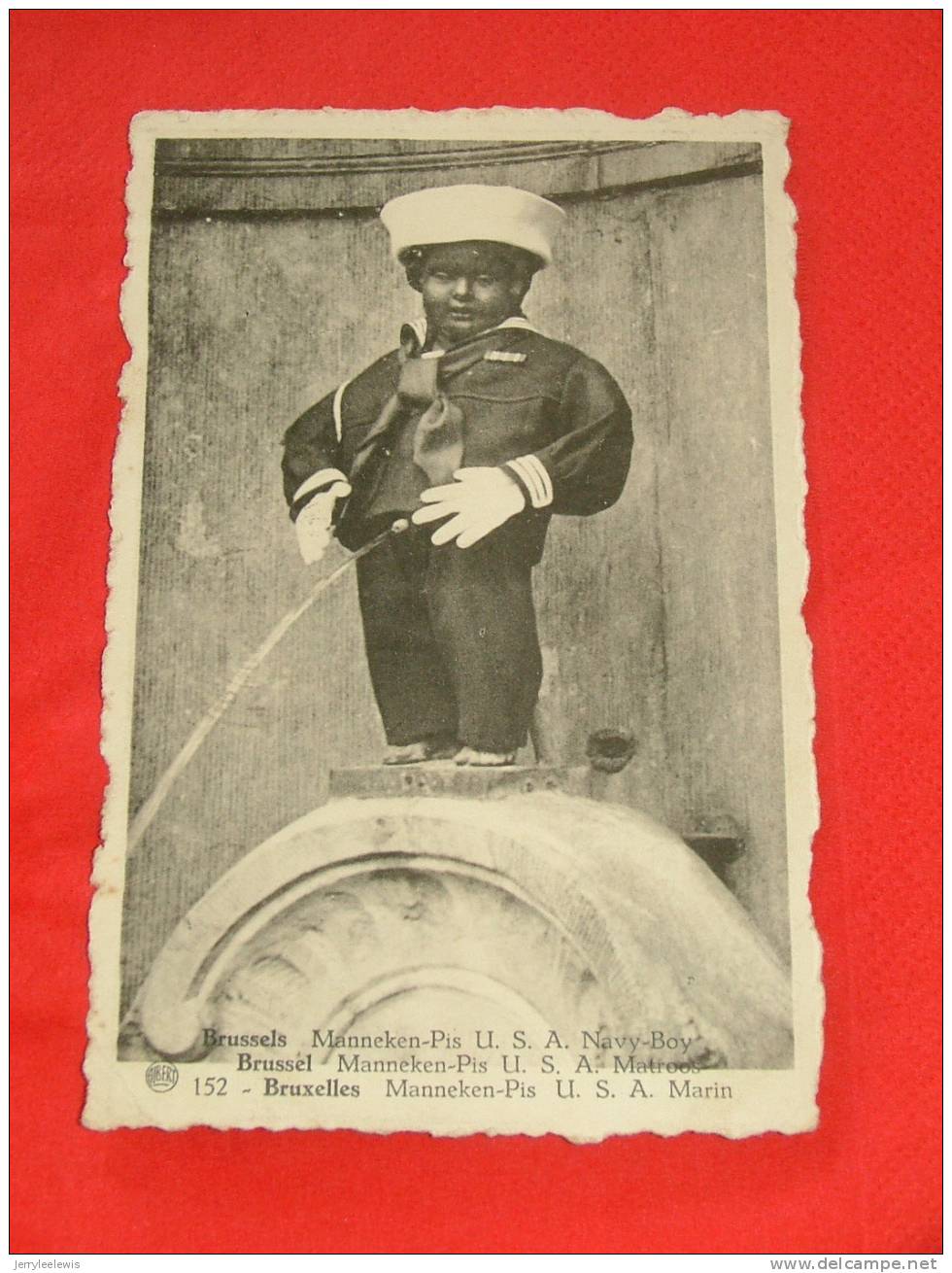 Bruxelles  -  Manneken Pis Marin U.S.A.  - U. S. A. Navy Boy -  ( 2 Scans ) - Famous People