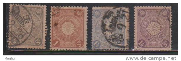 Japan 1899 Used, 9 Values, 2 Scan - Usati