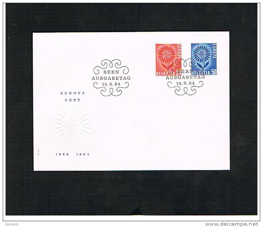 EUROPA CEPT - 1964 SVIZZERA    FDC FIRST DAY COVER - 1964