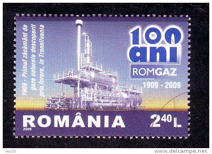 ROMGAZ - Society Of Natural Gas - 2009  Stamp ,CTO,VFU, Romania. - Used Stamps