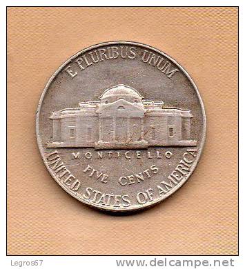 PIECE DE 5 CENTS 1954 - ETATS UNIS - 1938-…: Jefferson