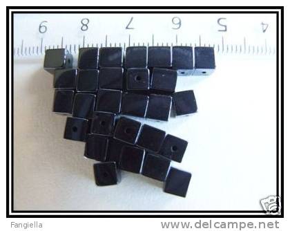 10 Perles Cubes En Hématite 4x4mm - Perlen