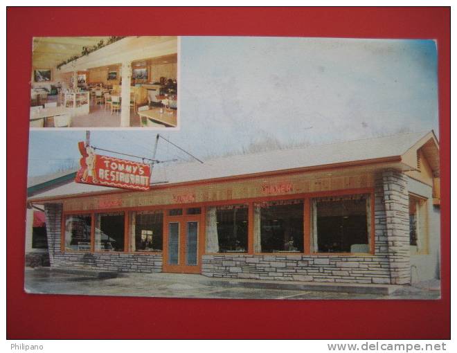 Tommys Restaurant Gatlinburg Tn  1957 Cancel- Stain On Card   ---=========ref164 - Autres & Non Classés