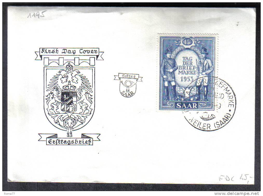 VER1195 - SARRE   : FDC  Del 3/5/1953 - FDC