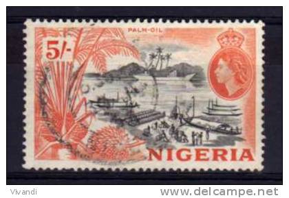 Nigeria - 1953 - 5/- Definitive - Used - Nigeria (...-1960)