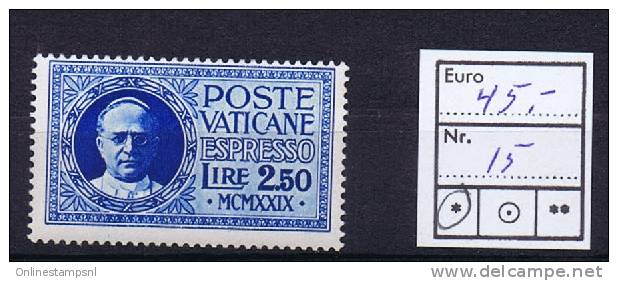 Vatican City 1929 Michel Nr 15  Unused, - Usati
