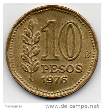 ARGENTINE 10 PESOS 1976 - Argentine