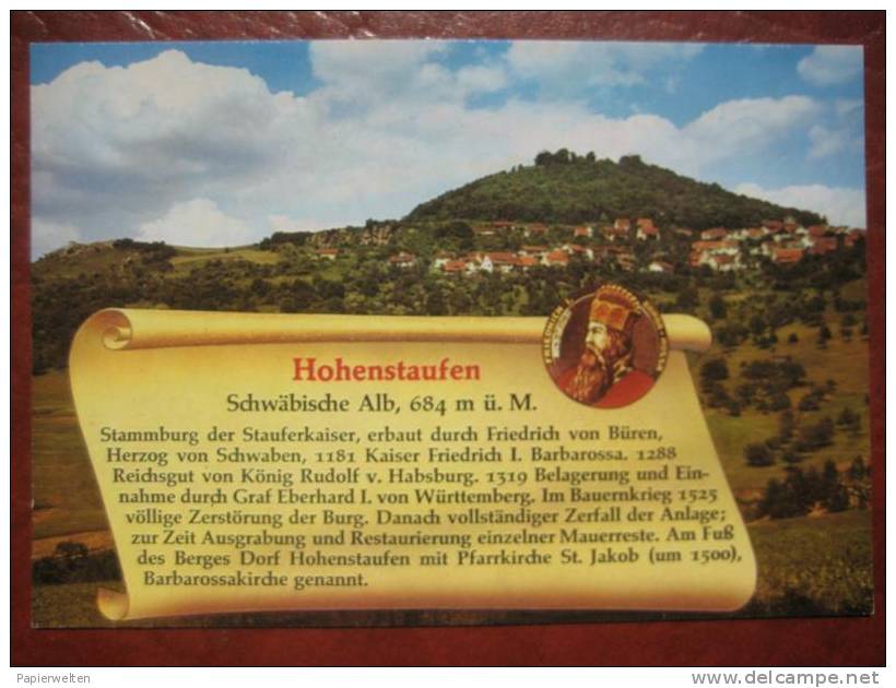 Göppingen -  Hohenstaufen Mit Geschichte - Goeppingen