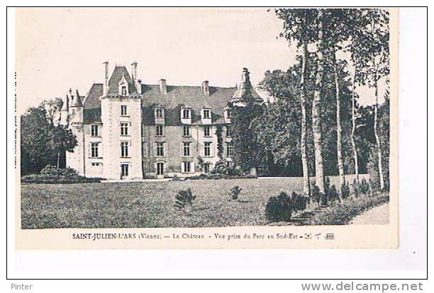 SAINT JULIEN L'ARS - Le Château - Vue Prise Du Parc Au Sud-Est - Saint Julien L'Ars