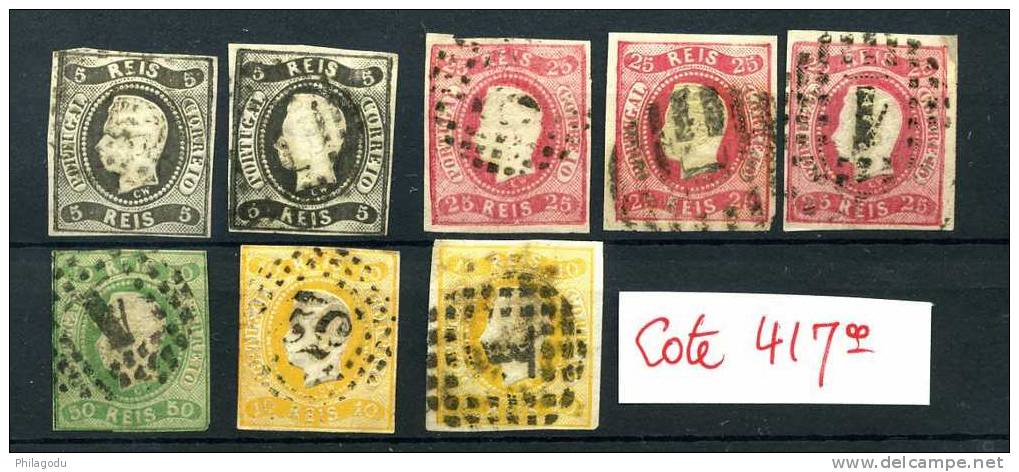 8 Timbres Classiques De Premier Choix  Cote 417-E - Oblitérés