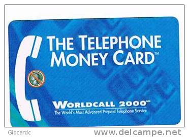STATI UNITI (USA) - (REMOTE)  WORLDCALL 2000      -  TELEPHONE MONEY CARD       - USED  -  RIF. 1209 - Altri & Non Classificati
