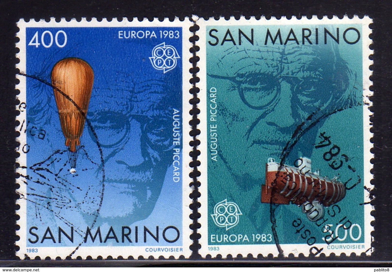 REPUBBLICA DI SAN MARINO 1983 EUROPA UNITA CEPT SERIE COMPLETA COMPLETE SET USATA USED OBLITERE' - Oblitérés