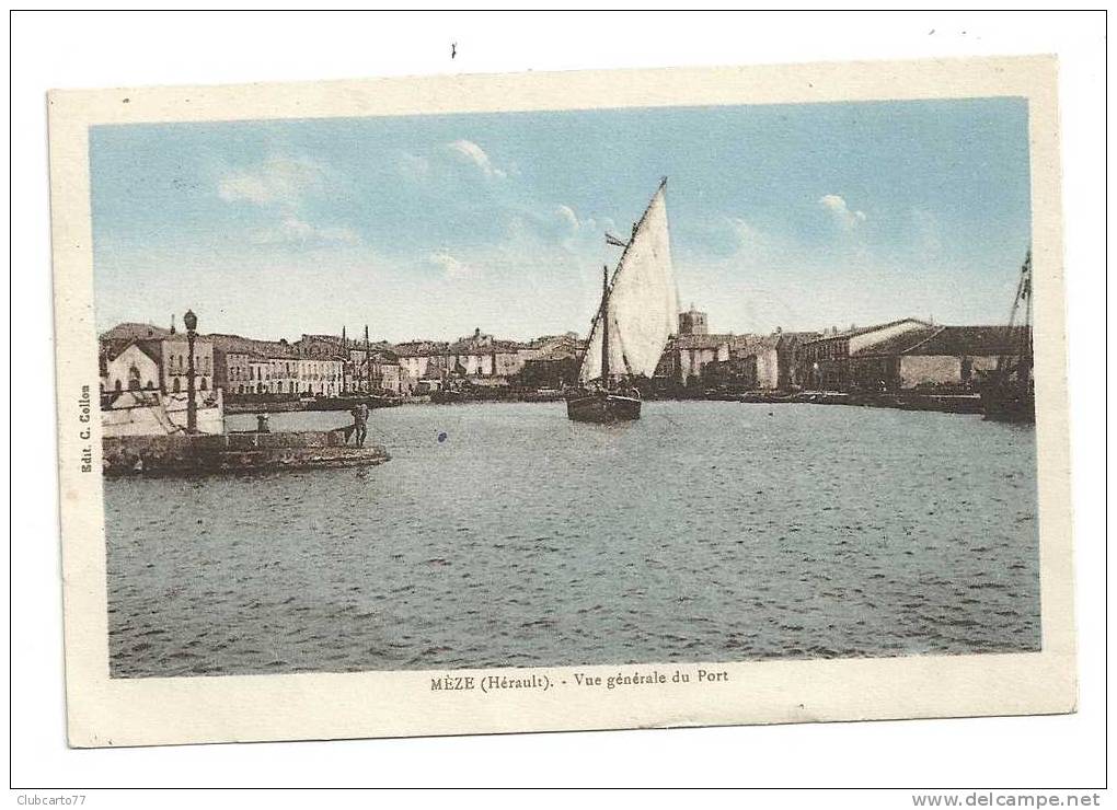 Mèze (34) : L´entrée Du Port Vue D La Mer En 1926 (animée). - Montagnac