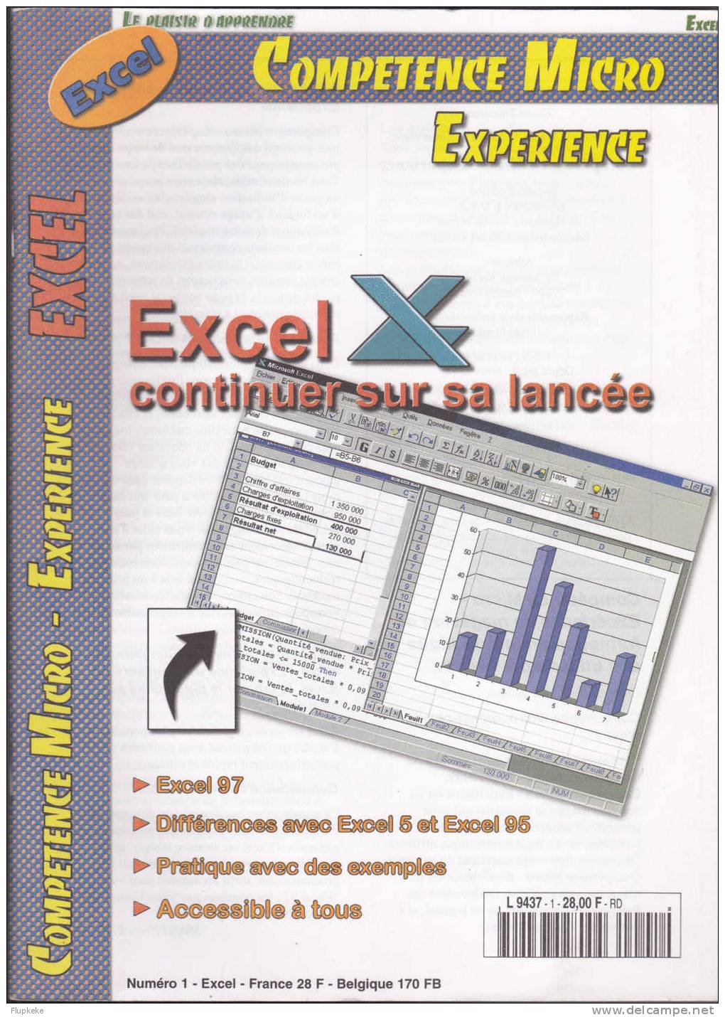 Compétence Micro Expérience 1 Mars 1998 Excel - Computers