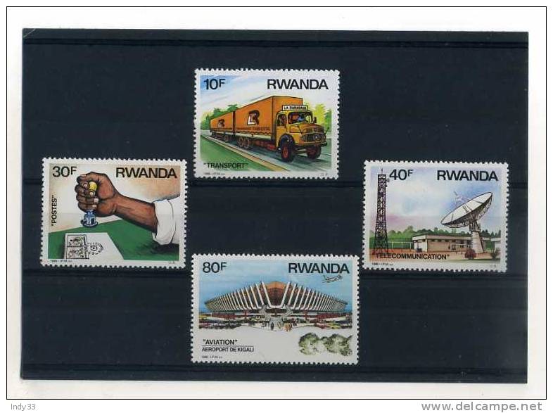 -  RWANDA 1986 . SUITE DE TIMBRES NEUFS SANS GOMME - Nuovi