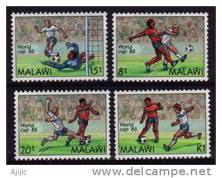 Malawi. Coupe Du Monde Football Au Mexique 1986. 4 T-p Neufs ** Cote 10.00 €. Yv.# 469/72 - 1986 – Mexico