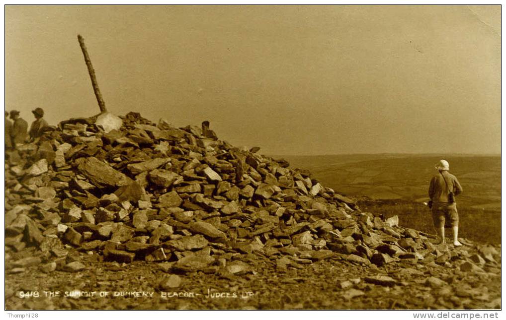 The Summit Of Dunkery Beacon - CPA Petit Format, 2 Scans - - Other & Unclassified