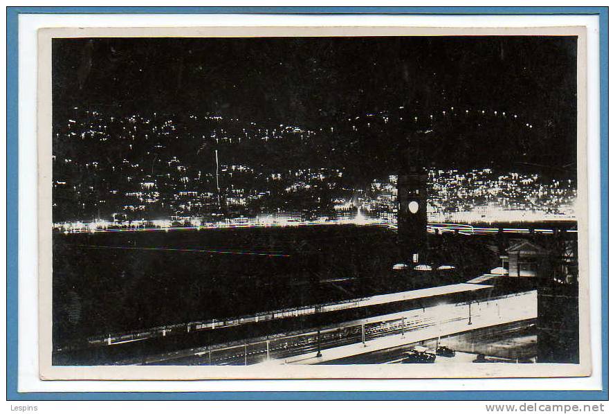 ASIE --  HONG KONG  --  Carte Photo - RARE --La Nuit - China (Hongkong)