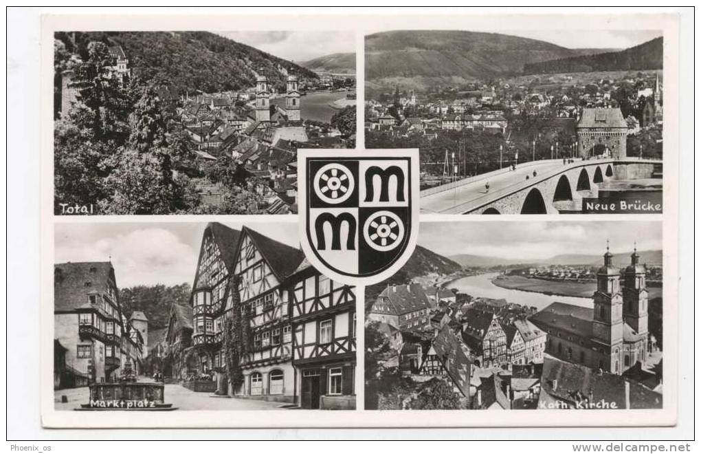 GERMANY - MILTENBERG A. MAIN, Mosaic Postcard - Miltenberg A. Main