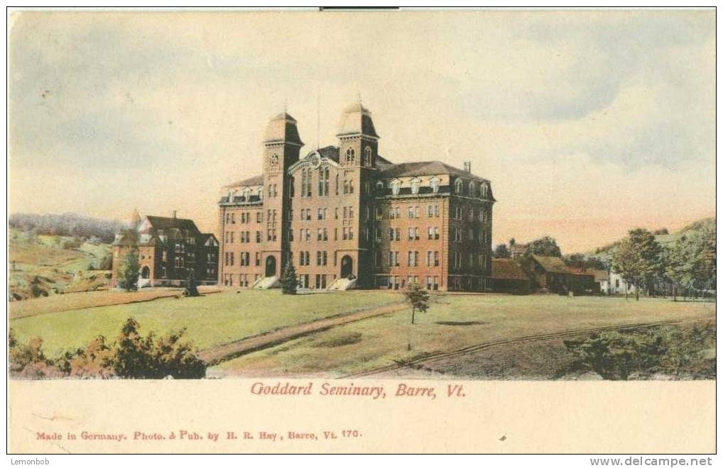 USA – United States – Goddard Seminary, Barre, Vt.- 1906 Used Postcard [P3128] - Barre