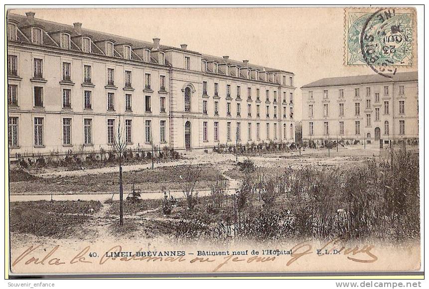 CPA Limeil Brévannes  Bâtiment Neuf De L' Hôpital 94 Val De Marne - Limeil Brevannes