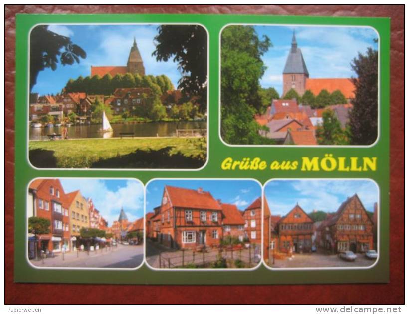 Mölln - Mehrbildkarte "Grüße Aus Mölln" - Moelln