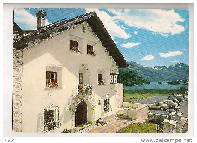 SVIZZERA CHAMPFER ST. MORITZ HOTEL CHESA GUARDALEJ CARTOLINA FORMATO GRANDE - Guarda