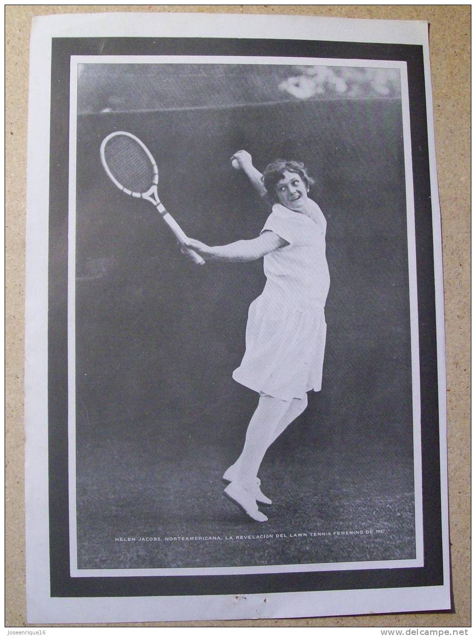 1927 FOOTBALL FUTBOL ARGENTINA - AMATEURS. HELEN JACOBS - Sonstige & Ohne Zuordnung