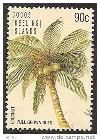COCOS (KEELING) ISLANDS - USED 1988 90c Life Cycle Of The Coconut - Tree - Cocoseilanden