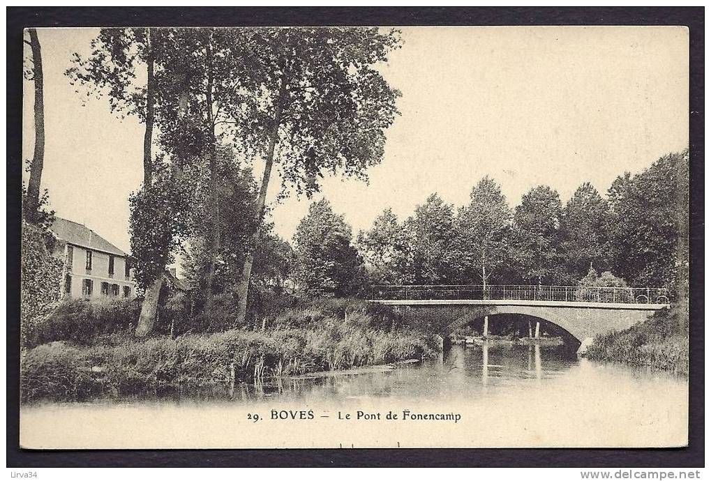 CPA  ANCIENNE- FRANCE- BOVES (80)- LE PONT DE FONENCAMP EN GROS PLAN - Boves