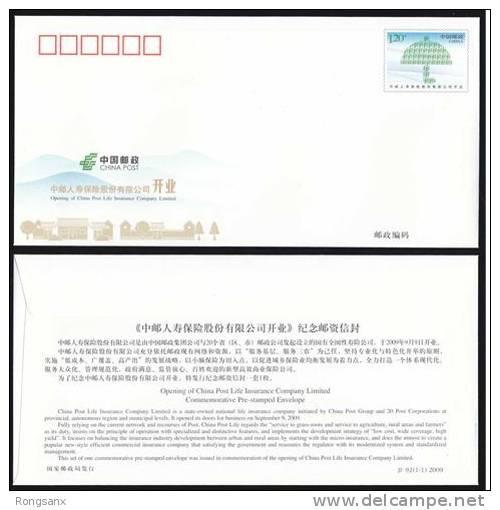 JF-92 CHINA POST LIFE INSURANCE COM.LTD P-COVER - Enveloppes