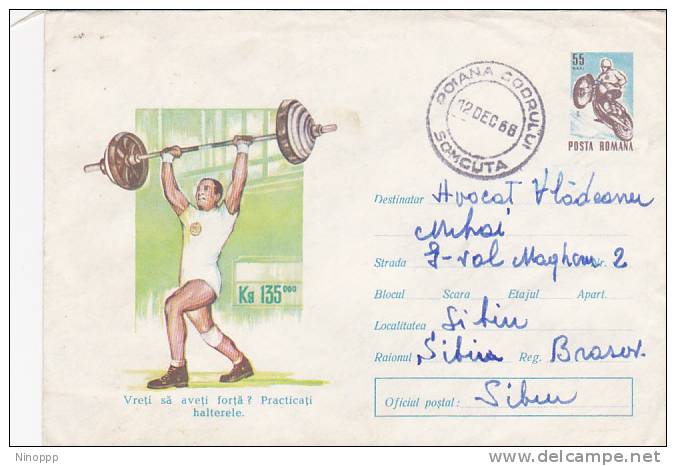 Romania 1968 Sport Weightlifting Souvenir Cover - Weightlifting