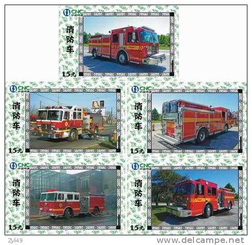 A04349 China Phone Cards Fire Engine 57pcs - Bomberos