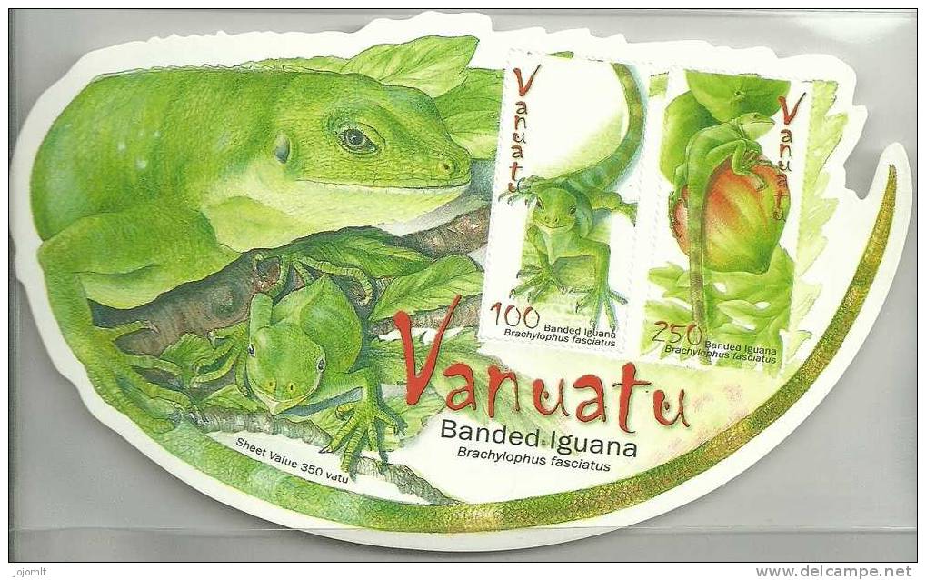 Vanuatu - Bloc Feuillet Neuf (**) - Unused S/Sheet - Faune - Iguane - 2 TP - TTB - Vanuatu (1980-...)