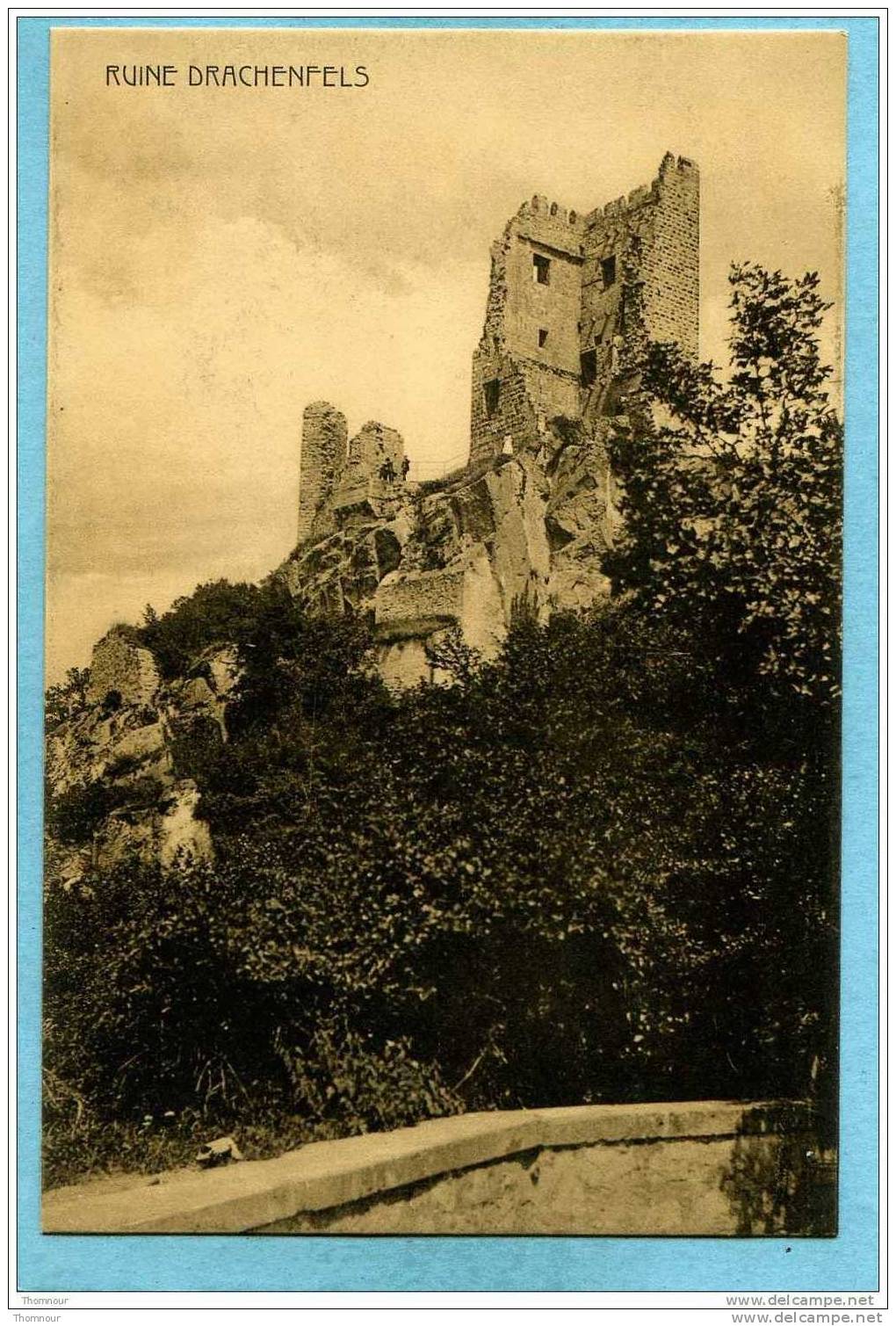 RUINE  DRACHENFELS    -  1906  -  TRES BELLE CARTE  - - Drachenfels