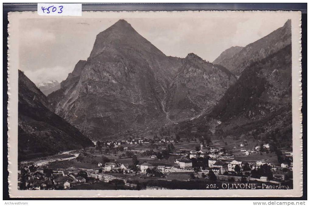 Olivone - Panorama ; Circa 1946 (4503) - Olivone