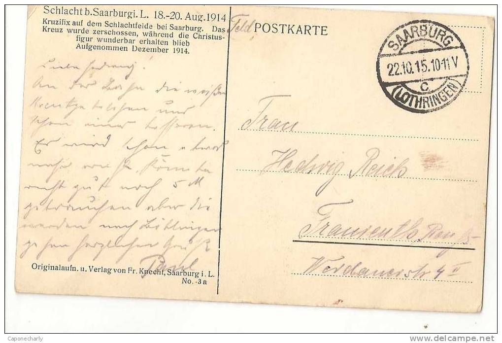 CPA SCHLACHT B SAARBURGI 18 20 AUG 1914 - Lothringen