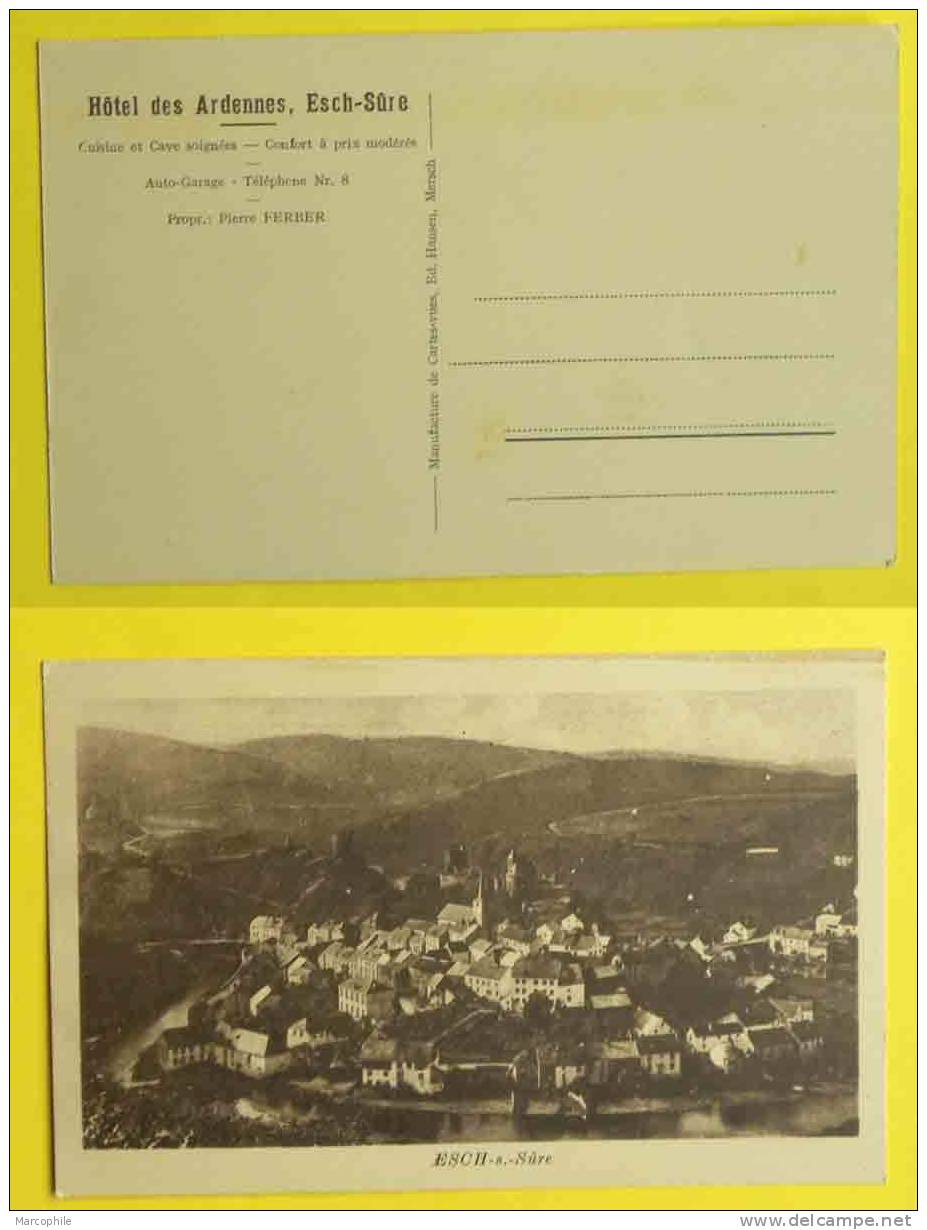 LUXEMBOURG - ESCH SUR SURE / CARTE POSTALE AVEC PUBLICITE (ref 1667) - Esch-sur-Sure