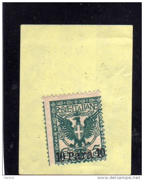 LEVANTE ALBANIA 1902 10PA SU 5C MNH SENZA SCRITTA ALBANIA - Albania