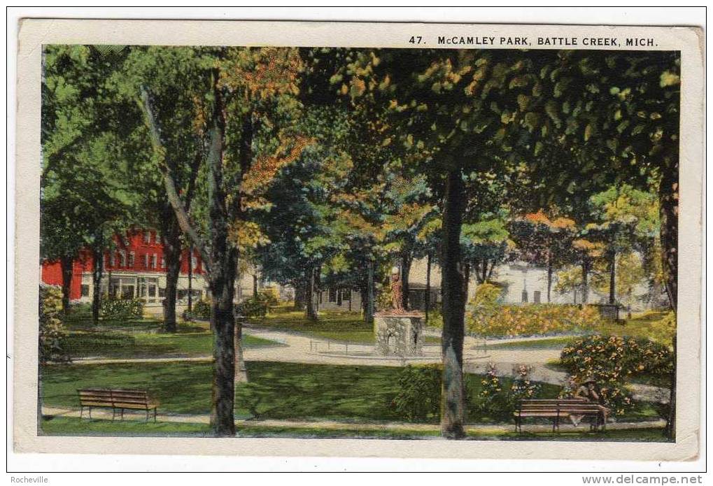 Etats-Unis-  McCAMLEY  PARK, BATTLE CREEK, MICH.1926 - Sonstige & Ohne Zuordnung