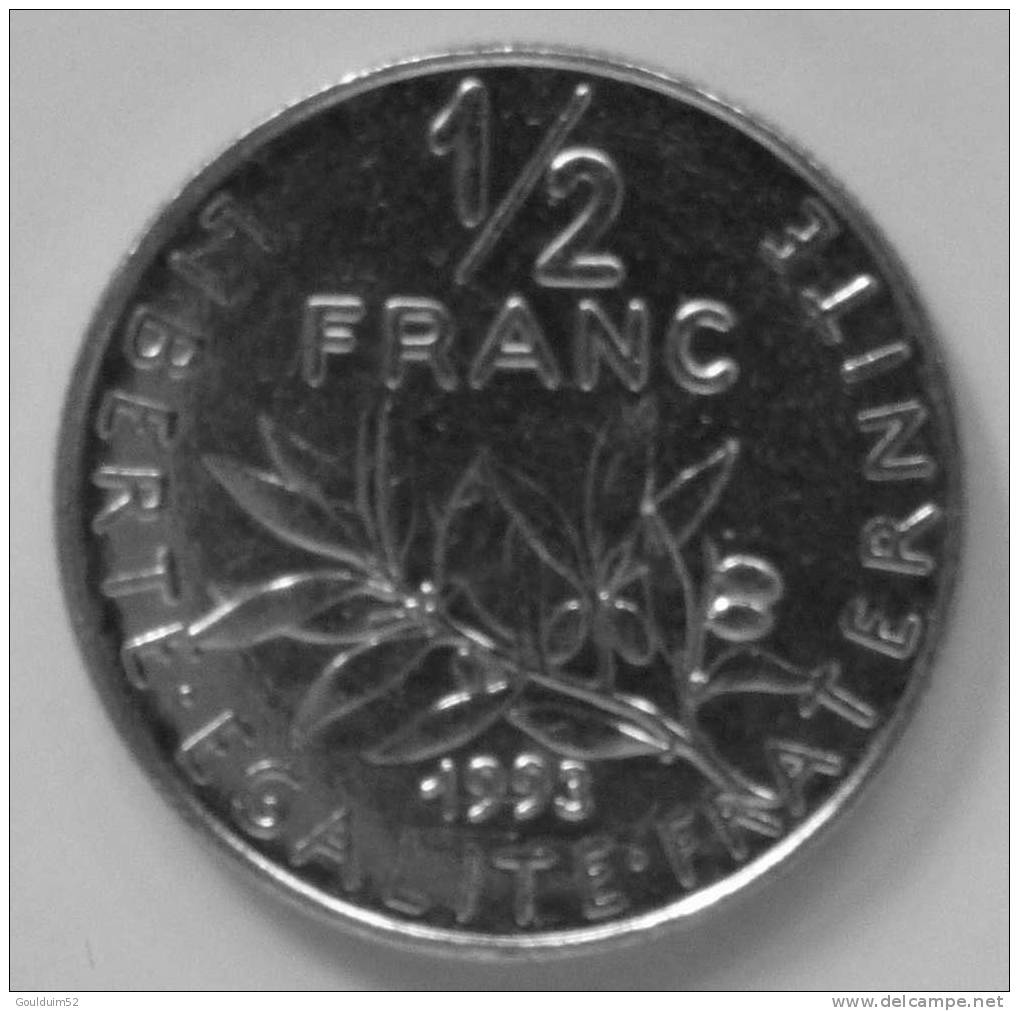 1/2 Franc  1993   Semeuse - 1/2 Franc