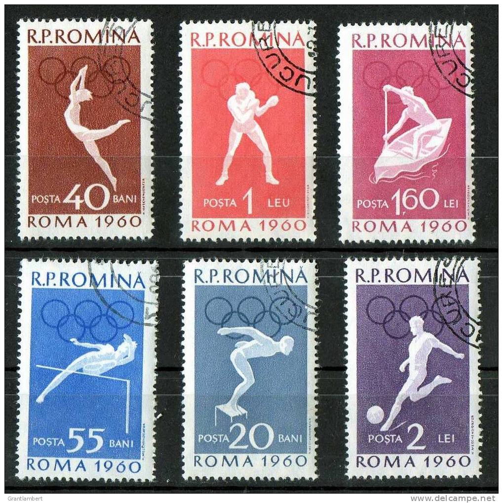 Romania 1960 Olympics - Olympic Games Rome CTO  SG 2723-2728 - Gebraucht