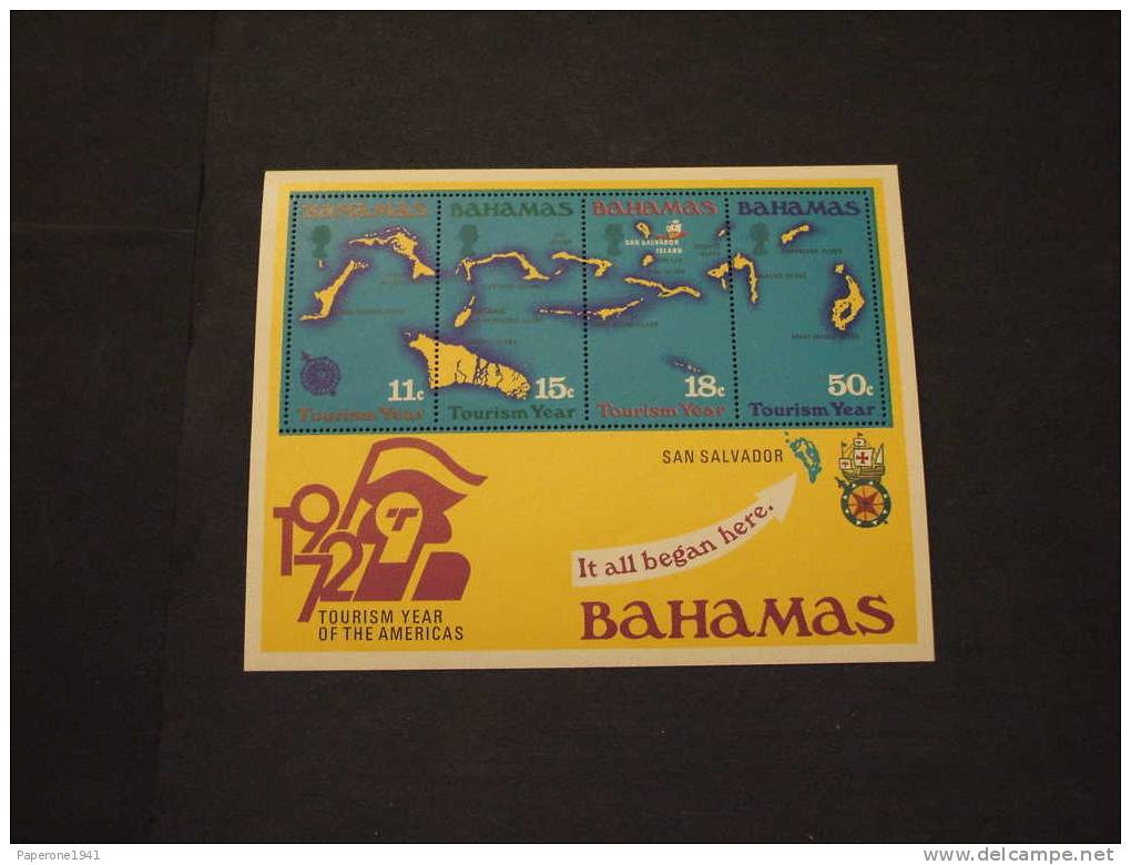 BAHAMAS - BF 1972 TURISMO - NUOVI(++)-TEMATICHE - Bahamas (1973-...)