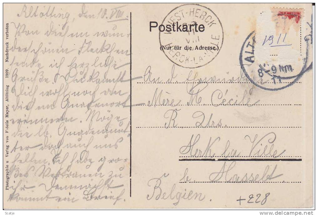 Altötting,  Gruss Aus... ;  Gnaden-Kapelle 1911 ; Naar Herck La Ville - Altoetting