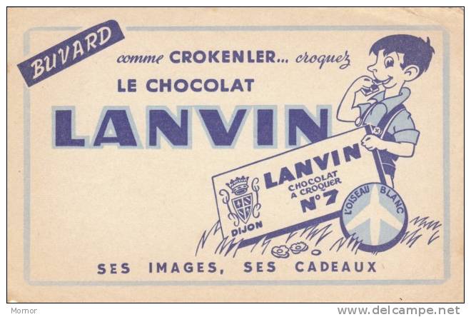 BUVARD CHOCOLAT LANVIN - Chocolat