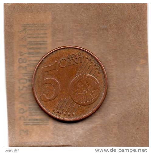 PIECE DE 5 Ct Euro Luxembourg 2004 - Lussemburgo